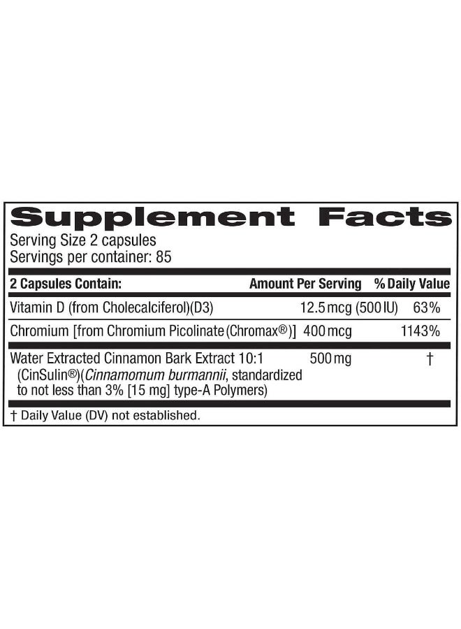 Trunature Advanced Strength Cinsulin 170 Capsules - Image 2